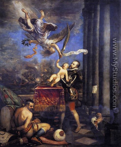 Philip II Offering Don Fernando to Victory  1475 - Tiziano Vecellio (Titian)