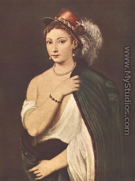 Portrait of a Young Woman 1530s - Tiziano Vecellio (Titian)