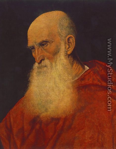Portrait of an Old Man (Pietro Cardinal Bembo) 1545-46 - Tiziano Vecellio (Titian)