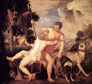 Venus and Adonis 1553-54 - Tiziano Vecellio (Titian)