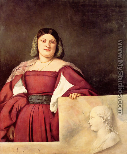 Portrait of a Woman called `La Schiavona`  1508-10 - Tiziano Vecellio (Titian)
