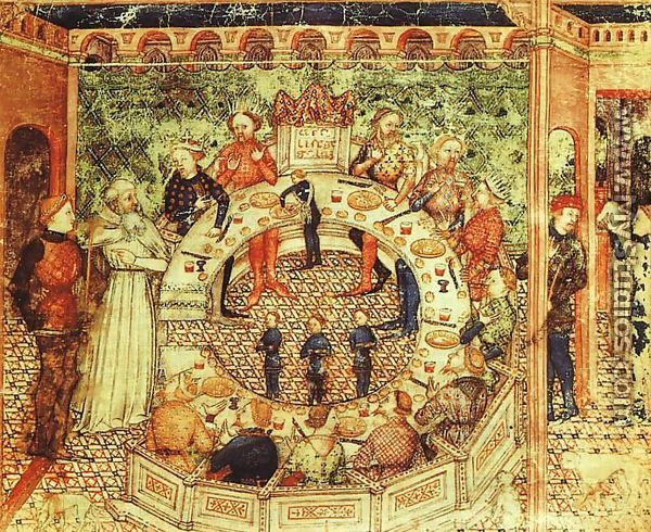 Sir Galahad Presented to take his Place with the Knights of the Round Table - British Unknown Master