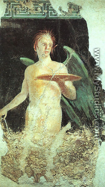Winged Spirit (from the villa of Publius Fannius Sinistor at Pompeii) - Roman Unknown Master