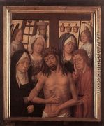 Man of Sorrows with Mary and John and Two Holy Women 1495-1505 - Flemish Unknown Masters