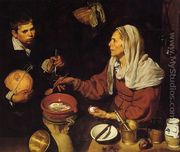Old Woman Frying Eggs 1618 - Diego Rodriguez de Silva y Velazquez