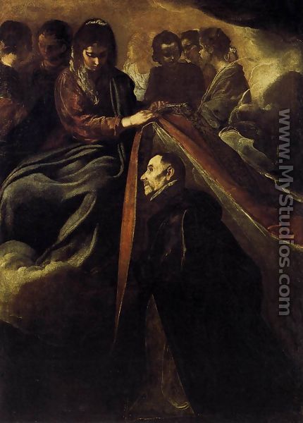 St Ildefonso Receiving the Chasuble from the Virgin c. 1620 - Diego Rodriguez de Silva y Velazquez