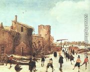 The Joy of Ice on the Wallgraben (2) 1618 - Esaias Van De Velde