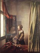 Girl Reading a Letter at an Open Window 1657 - Jan Vermeer Van Delft