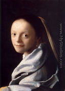 Portrait of a Young Woman 1666-67 - Jan Vermeer Van Delft