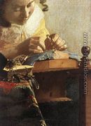 The Lacemaker (detail-1) 1669-70 - Jan Vermeer Van Delft