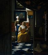 The Love Letter 1667-68 - Jan Vermeer Van Delft
