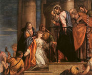 Christ and the Woman with the Issue of Blood 1565-70 - Paolo Veronese (Caliari)