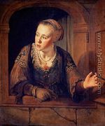 Young Woman at a Window 1640 - Jan Victors