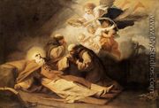 The Death of St Anthony the Hermit - Antonio Viladomat Y Manalt