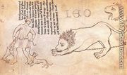 Lion drawn from life c. 1235 - Villard De Honnecourt