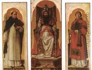 Sts Dominic, Augustin, and Lawrence 1473 - Bartolomeo Vivarini