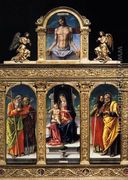 Virgin Enthroned with the Child on her Knee (polyptych) 1482 - Bartolomeo Vivarini