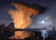 View of the Eruption of Mount Vesuvius 1770s - Pierre-Jacques Volaire