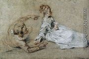 Sitting Couple c. 1716 - Jean-Antoine Watteau