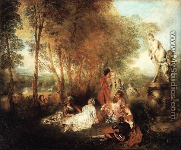 The Festival of Love c. 1717 - Jean-Antoine Watteau
