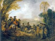On the March 1710 - Jean-Antoine Watteau