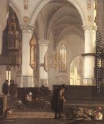 Interior of the Oude Kerk at Amsterdam from the North Aisle to the East - Emanuel de Witte