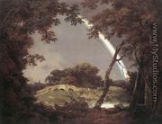 Landscape with Rainbow c. 1795 - Josepf Wright Of Derby