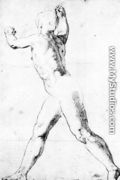 Study of a Male Nude - Taddeo Zuccaro