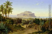 View of Palermo with Mount Pellegrino - August Wilhelm Julius Ahlborn