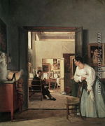 The Studio of Ingres in Rome 1818 - Jean Alaux