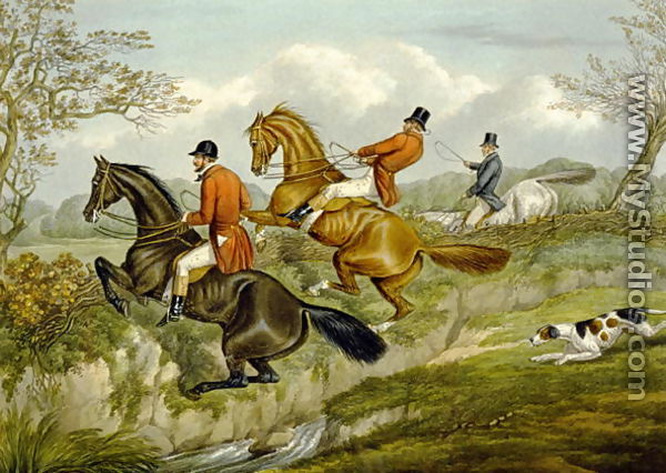 Scrambling Over a Hedge, plate from 