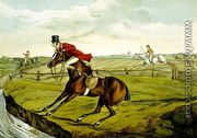 Stopping at Water, from 'Qualified Horses and Unqualified Riders', 1815 - Henry Thomas Alken