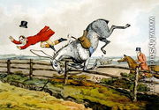 Taking a Tumble, from 'Qualified Horses and Unqualified Riders', 1815 - Henry Thomas Alken