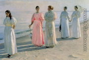 Promenade on the Beach - Michael Peter Ancher
