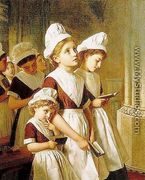 Foundling Girls at Prayer in the Chapel, c.1877 - Sophie Gengembre Anderson