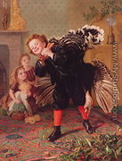 'Here Comes the Gobbler...' c.1877 - Sophie Gengembre Anderson