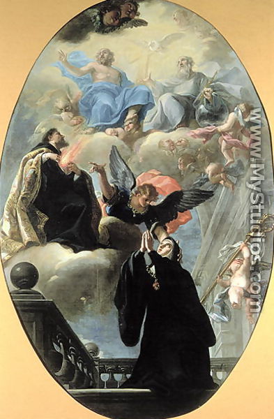Vision of St. Gertrude - Isidoro Arredondo
