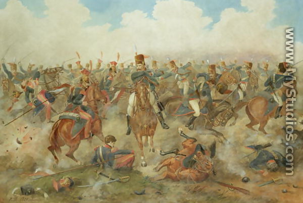 The Battle of Waterloo, June 18th 1815 - John Augustus Atkinson
