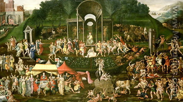 An Allegory of Temperance and Excess - Anglo-Netherlands School