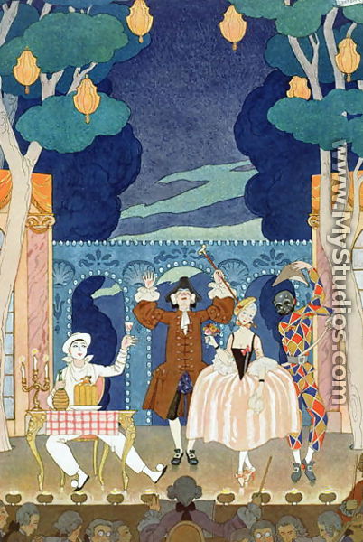 Pantomime Stage, illustration for 