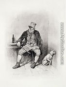 Bill Sikes and his dog, from 'Charles Dickens- A Gossip about his Life'  c.1894 (2) - Frederick Barnard