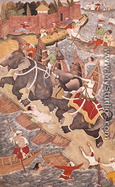 Akbar Tames the Savage Elephant, Hawa
