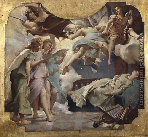 The Dream of St. Cecilia - Paul Jacques Aimé Baudry