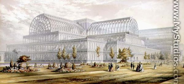 The Exterior of Crystal Palace, Sydenham - George Baxter