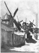 Windmills at Montmartre, c. 1870 - Hippolyte Bayard
