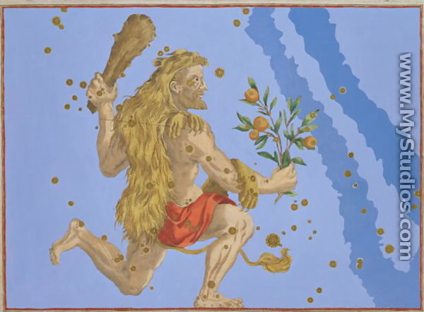 Constellation of Hercules Lion