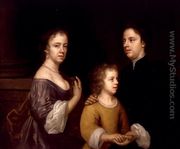 Self Portrait with Husband and Son c.1659-60 - Mary Beale