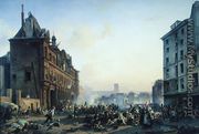 Attack on the Hotel de Ville, 28th July 1830 - Joseph Beaume