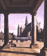 View of Haarlem with the Groote Kerk 1674 - Gerrit Adriaensz Berckheyde