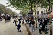 Parisian street scene - Jean-Georges Beraud
